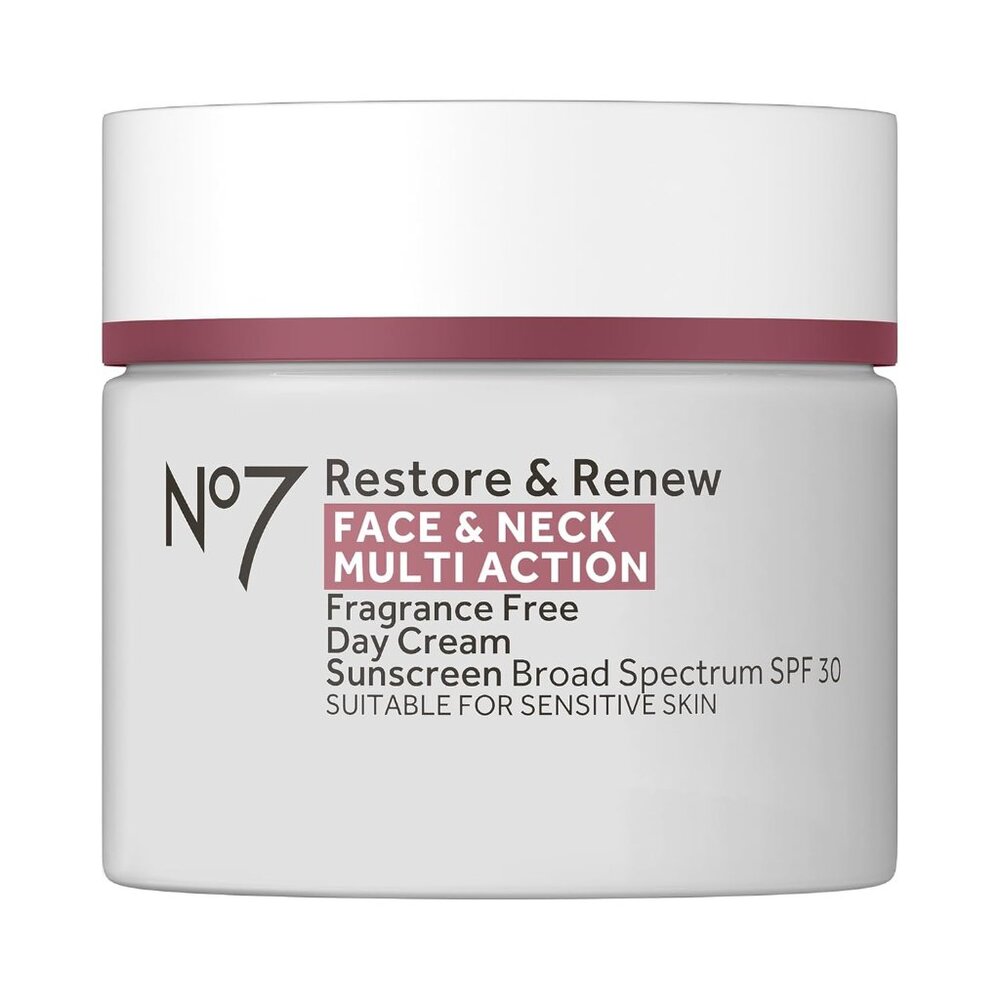 No7 Restore & Renew Multi Action Face & Neck SPF 30 Day Cream - Firming & Hydrat